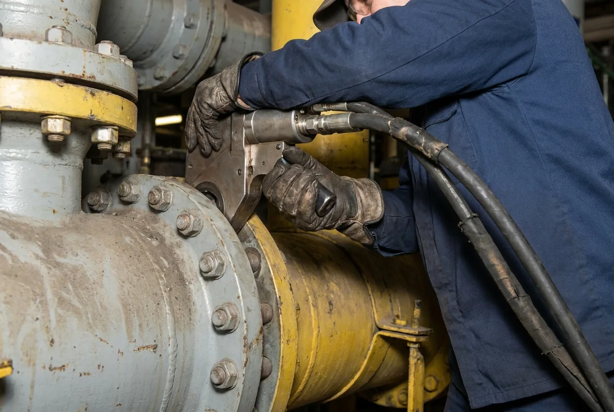 hydraulic torque wrench bolt tensioning